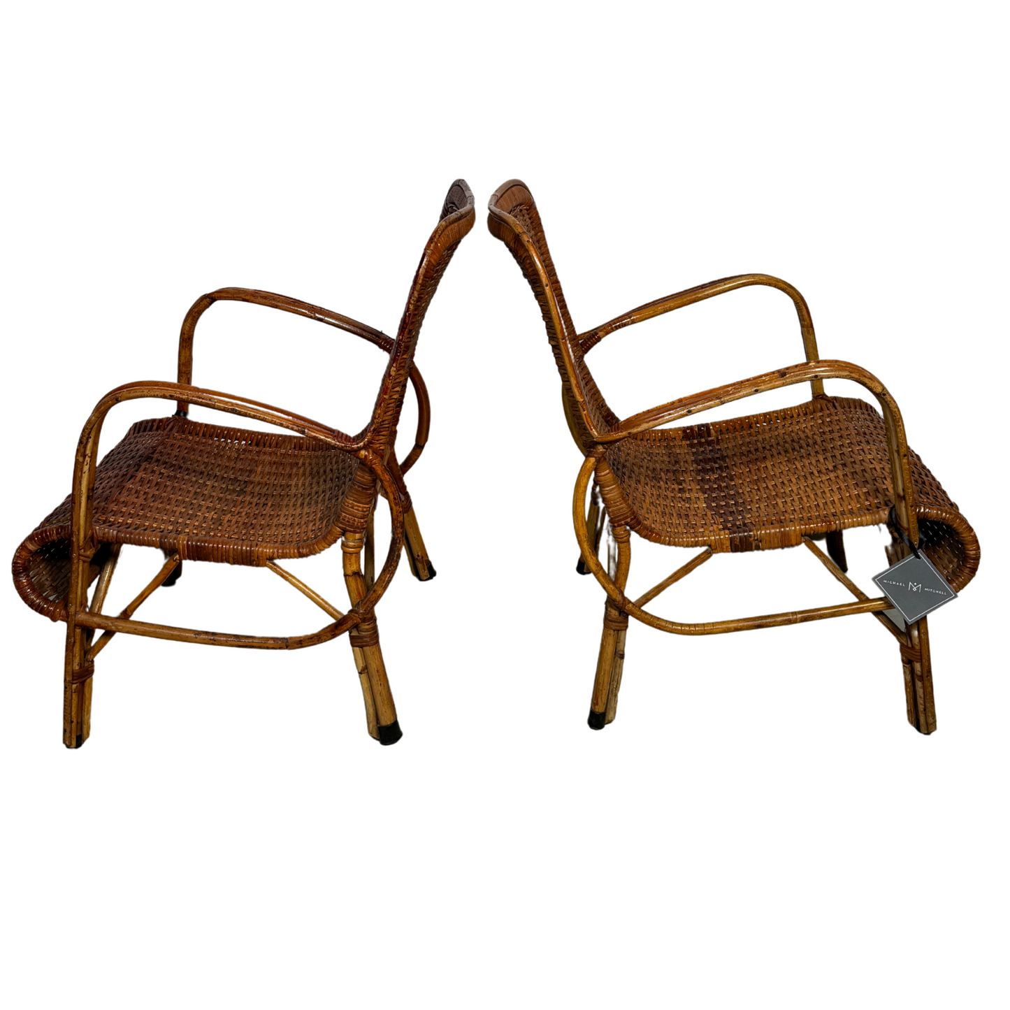 Pair of Wicker Lawn Chairs