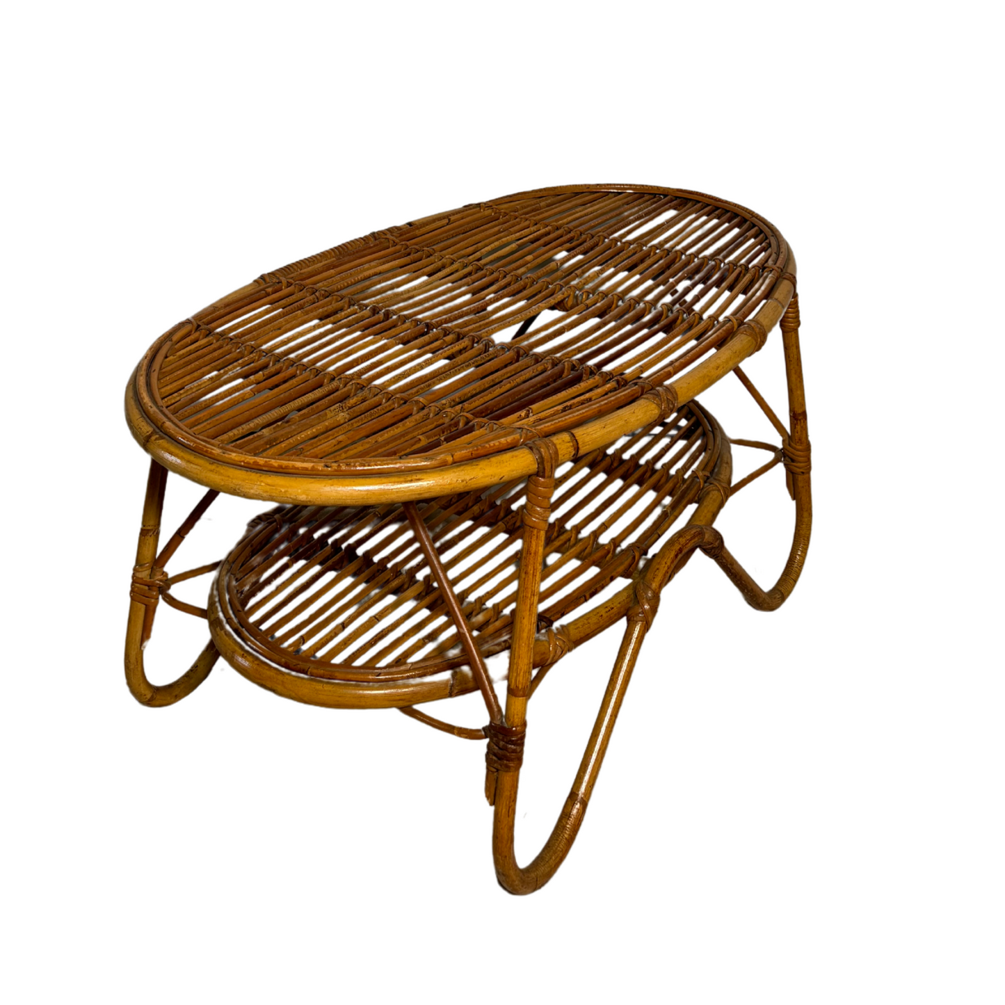 Oval Wicker Table