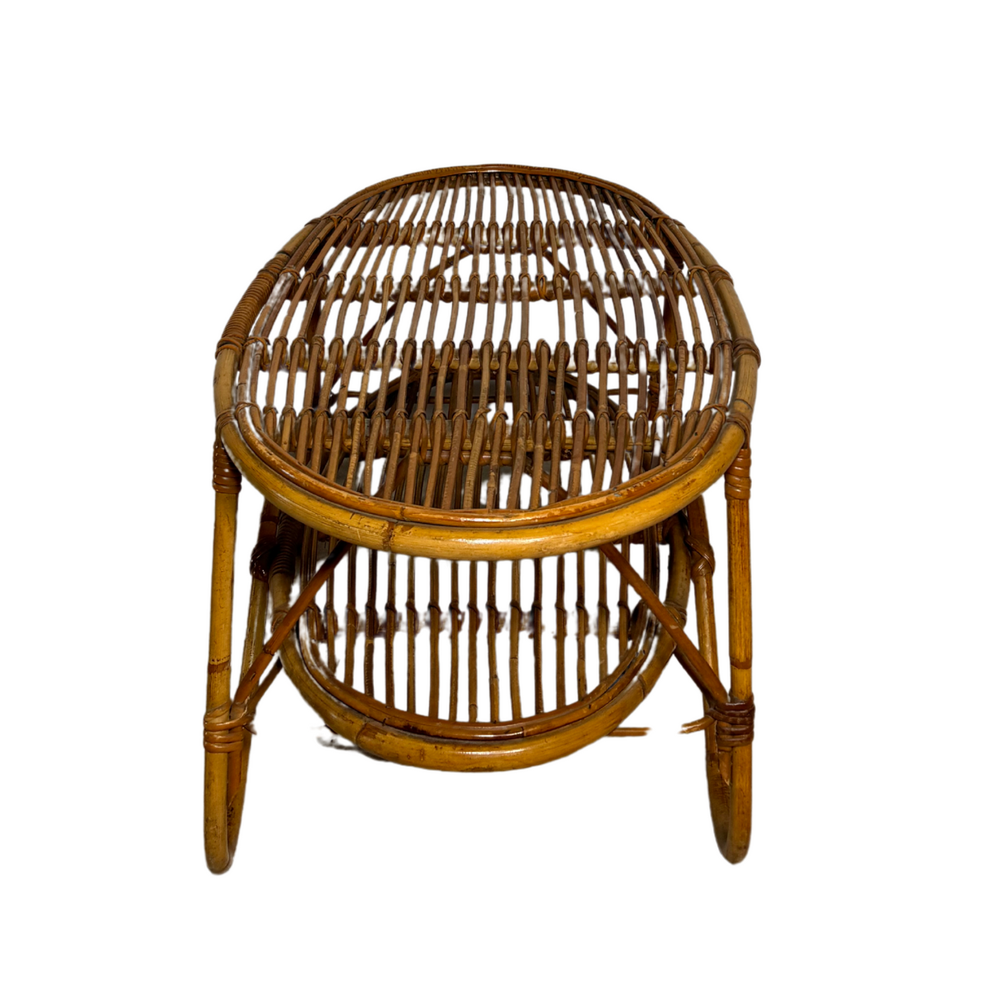 Oval Wicker Table