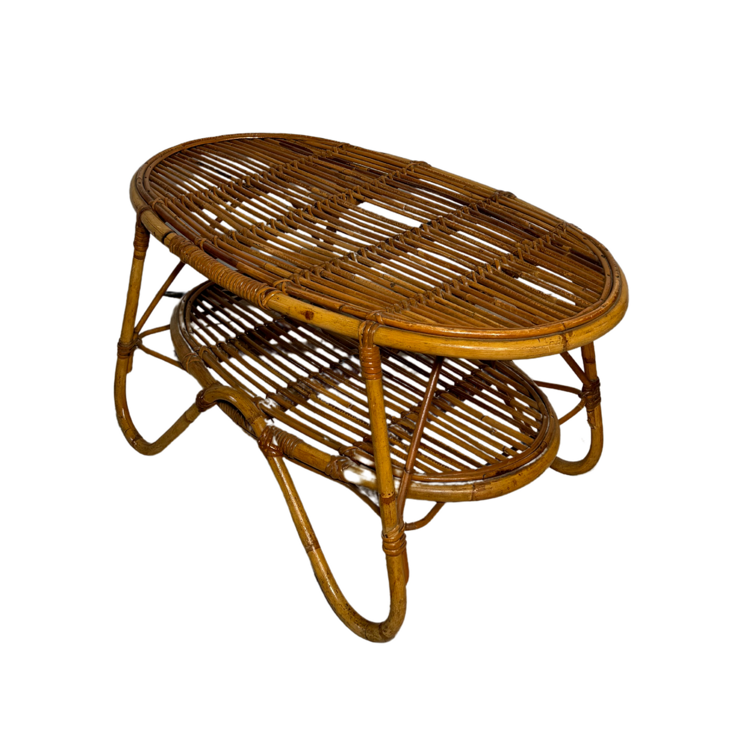 Oval Wicker Table