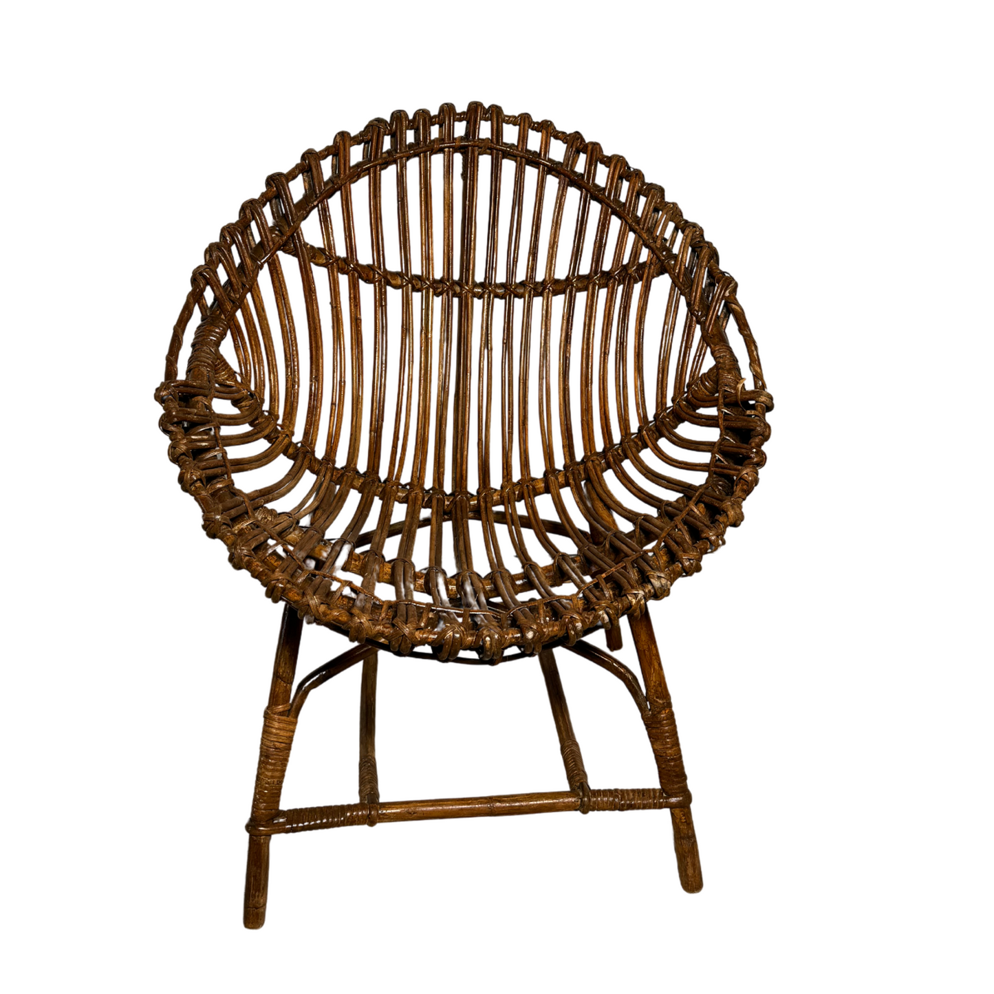 Pair of Ovetto Wicker Chairs