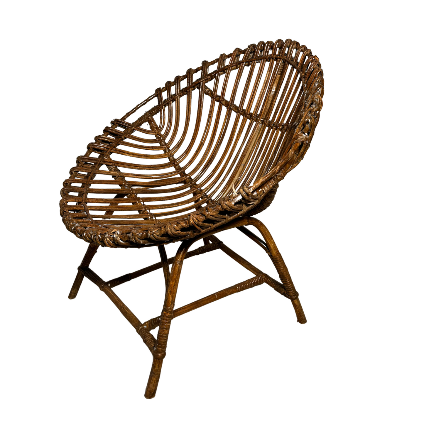 Pair of Ovetto Wicker Chairs