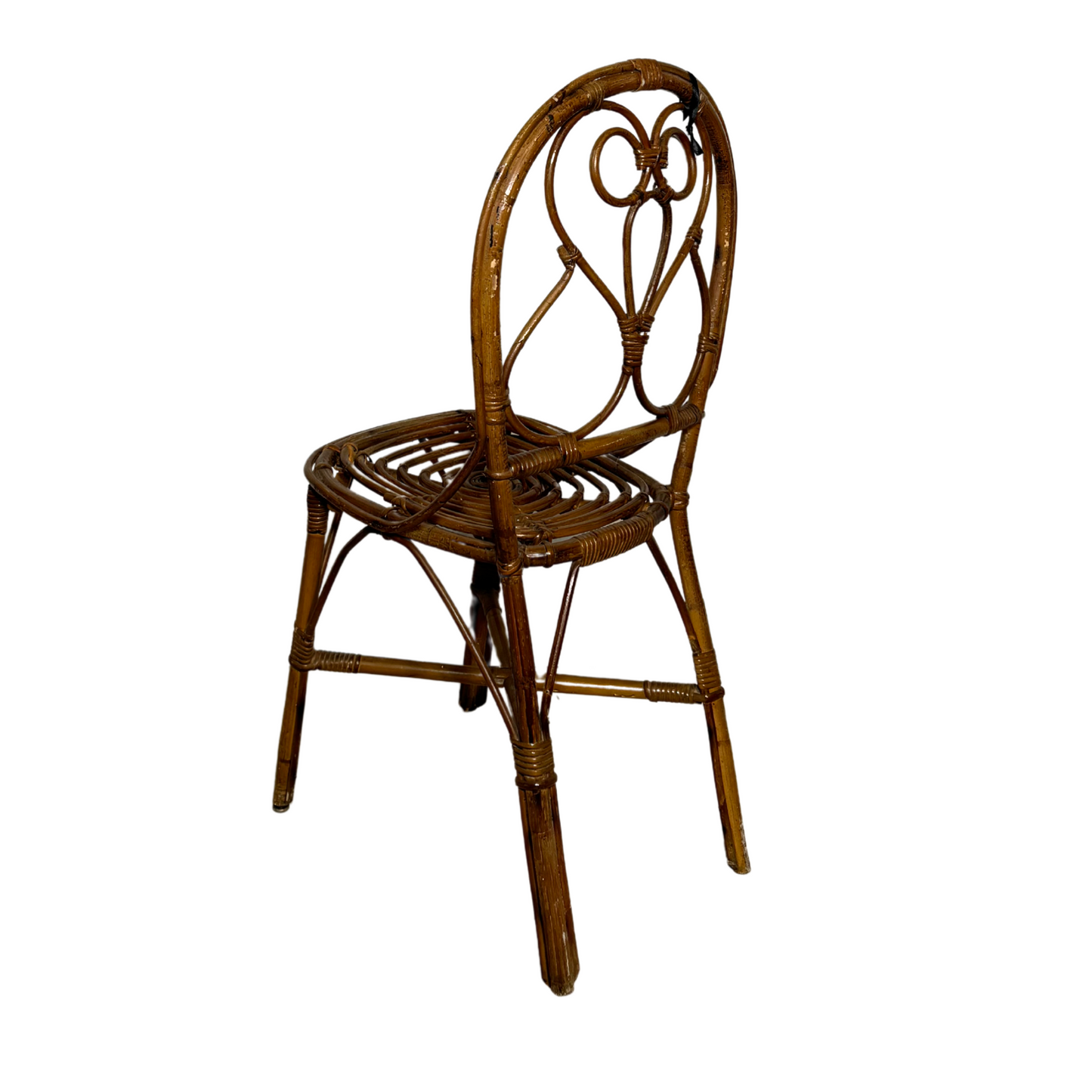 Pair of Woven Wicker Chairs