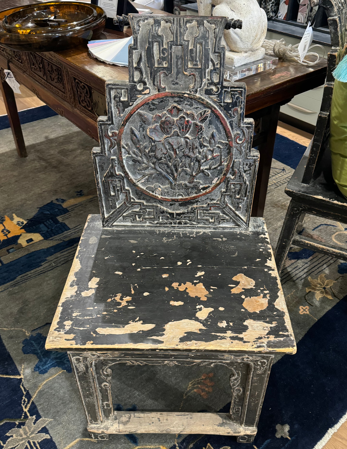 Pair of 18th Century Chinese Hall Chairs
