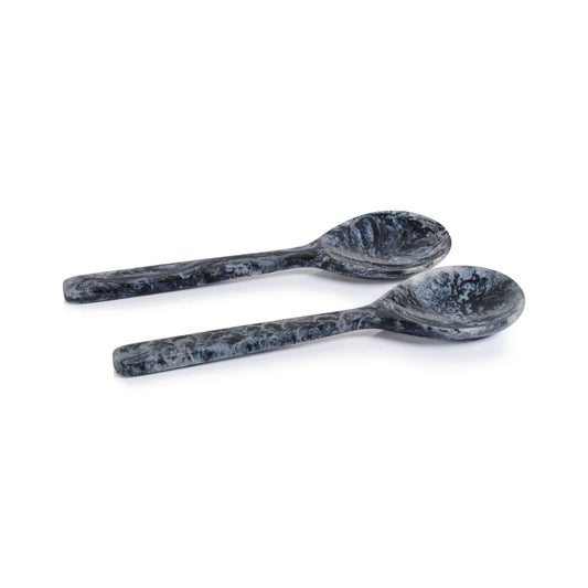 Marbled Resin Salad Serving Spoons