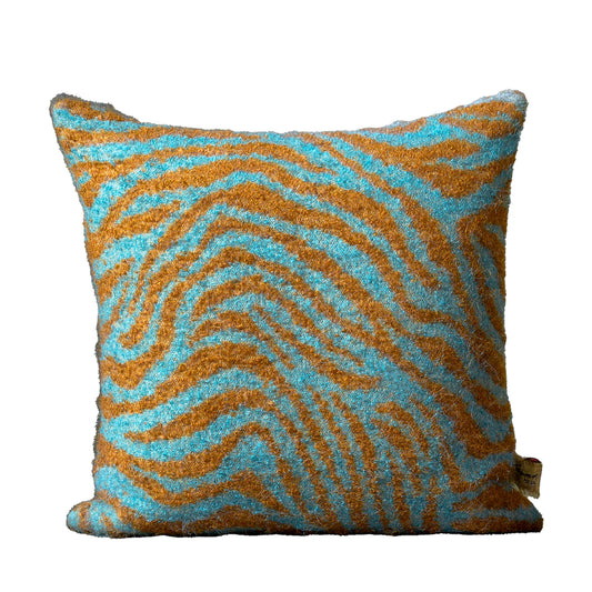 Mohair Colored Zebra Pillow