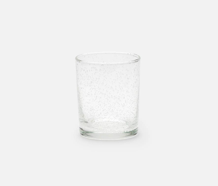 Clear Hand Blown Glass Tumbler