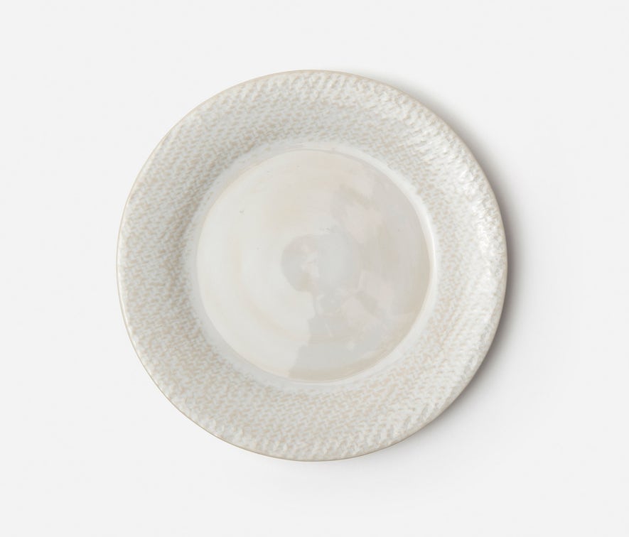 Cream Patine Raffia Tableware