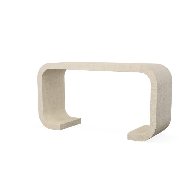 Raffia Waterfall Console Table