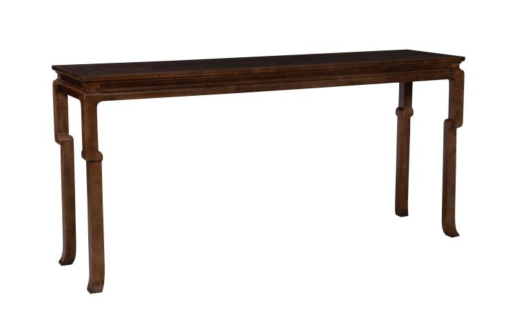 Made to Measure Console in Kohl with Hand-Applied Chinoiserie Motif