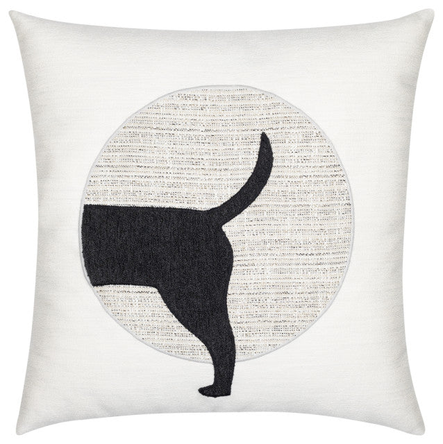 Outdoor Black Lab Pillow
