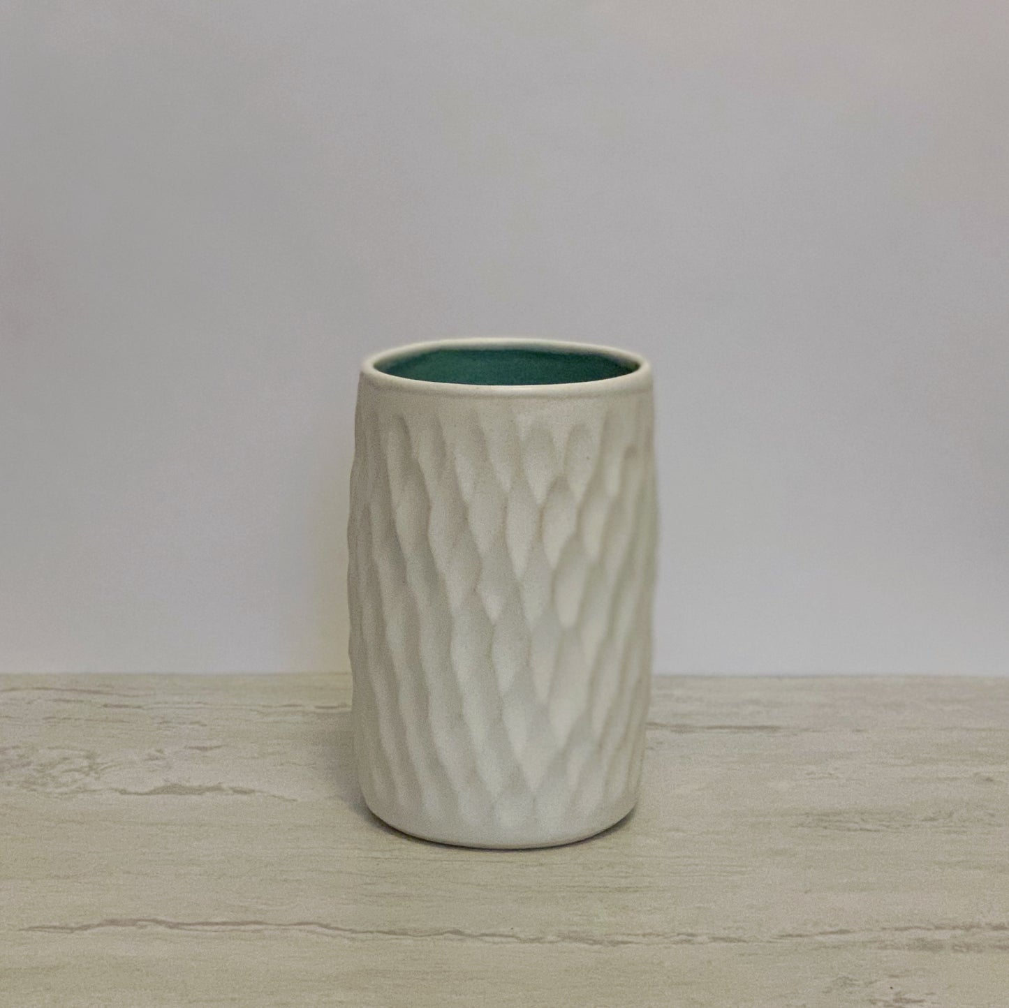 #117 Isla Bud Vase Carved