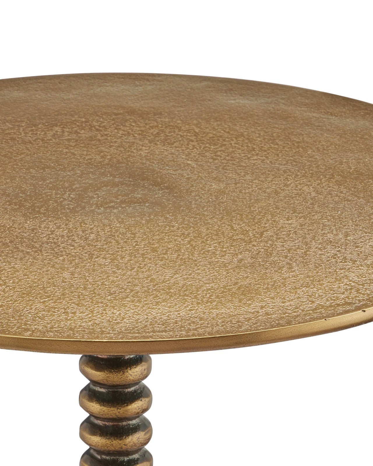 Brass Baluster Accent Table