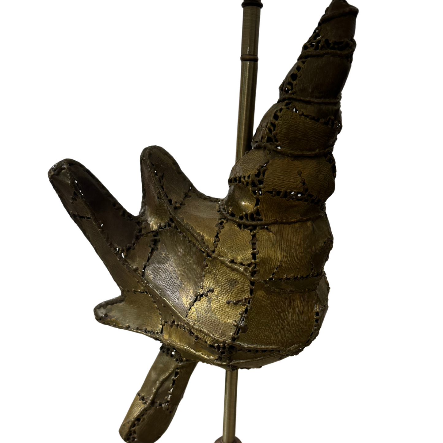 Bronze Shell on Acrylic Base Lamp