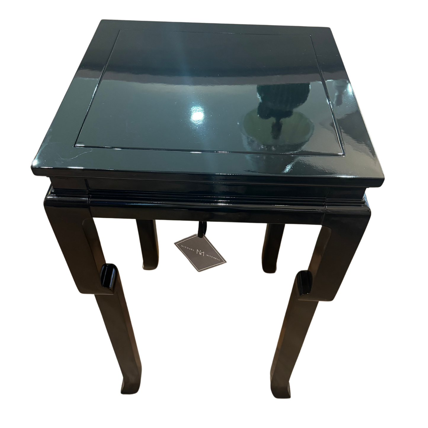 Made to Measure Pedestal Table Lacquered in Black