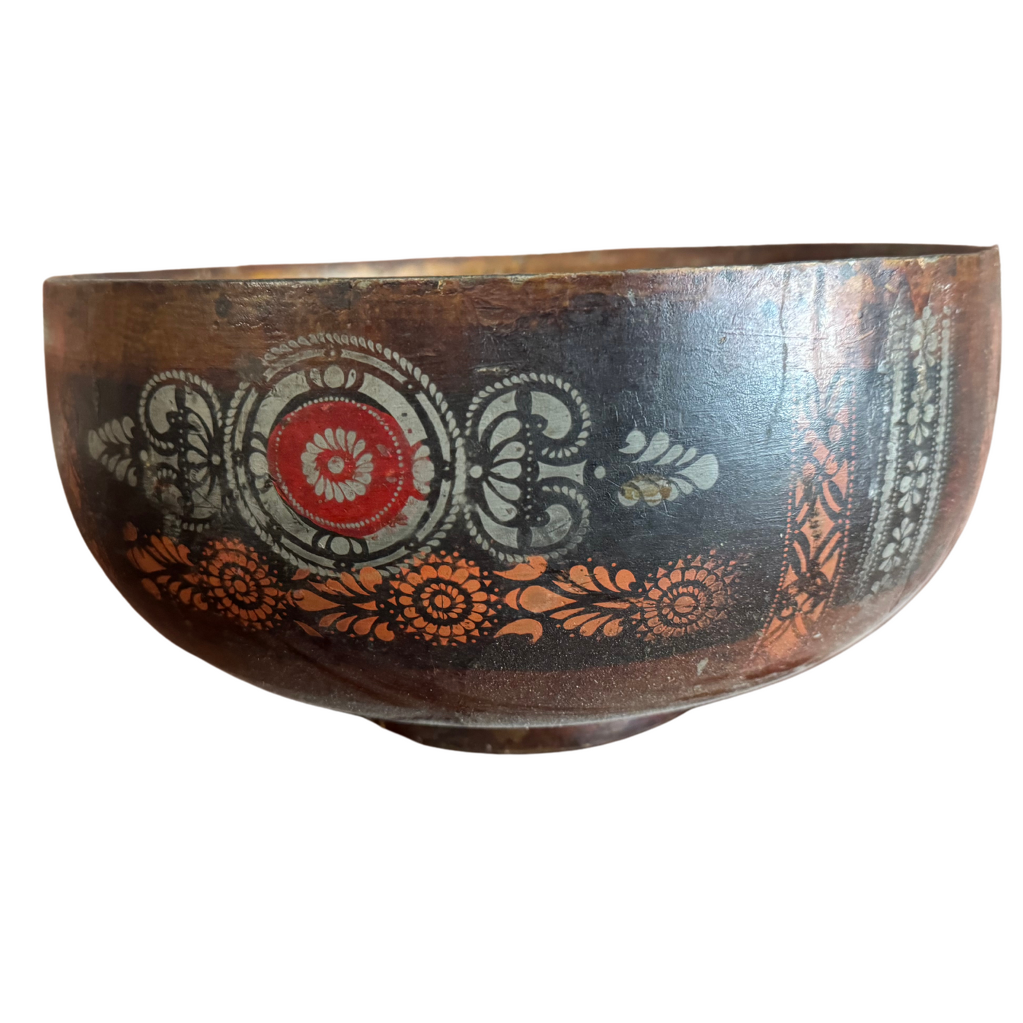 Painted Wooden Bowl c1880