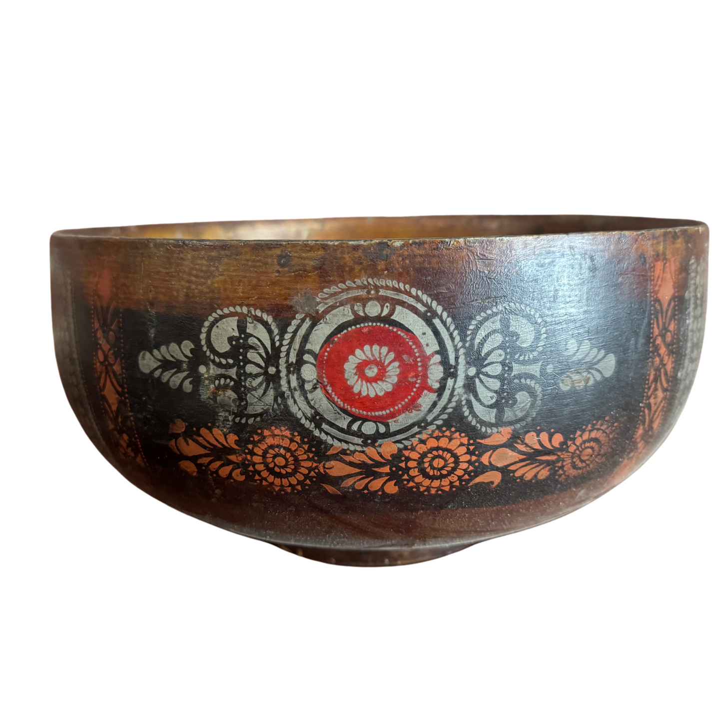 Painted Wooden Bowl c1880
