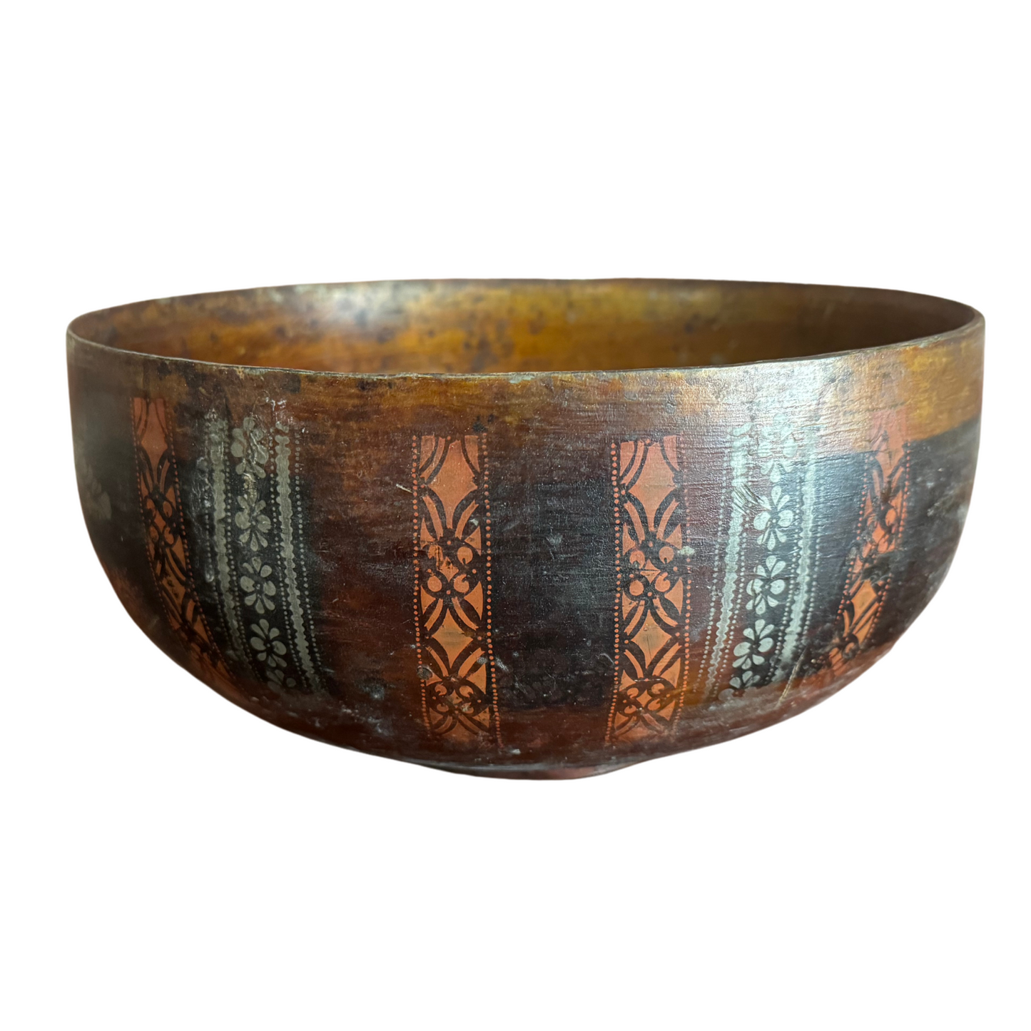 Painted Wooden Bowl c1880