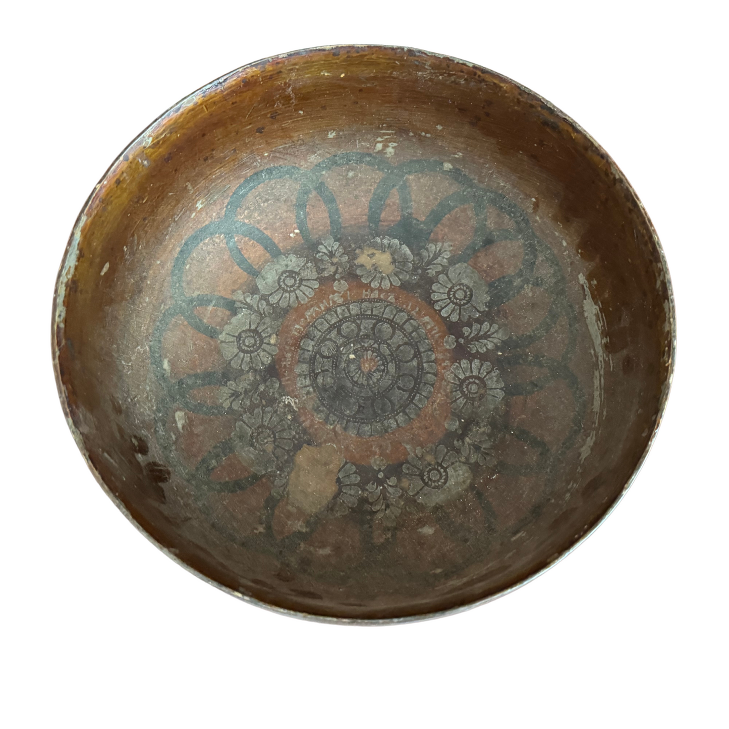 Painted Wooden Bowl c1880