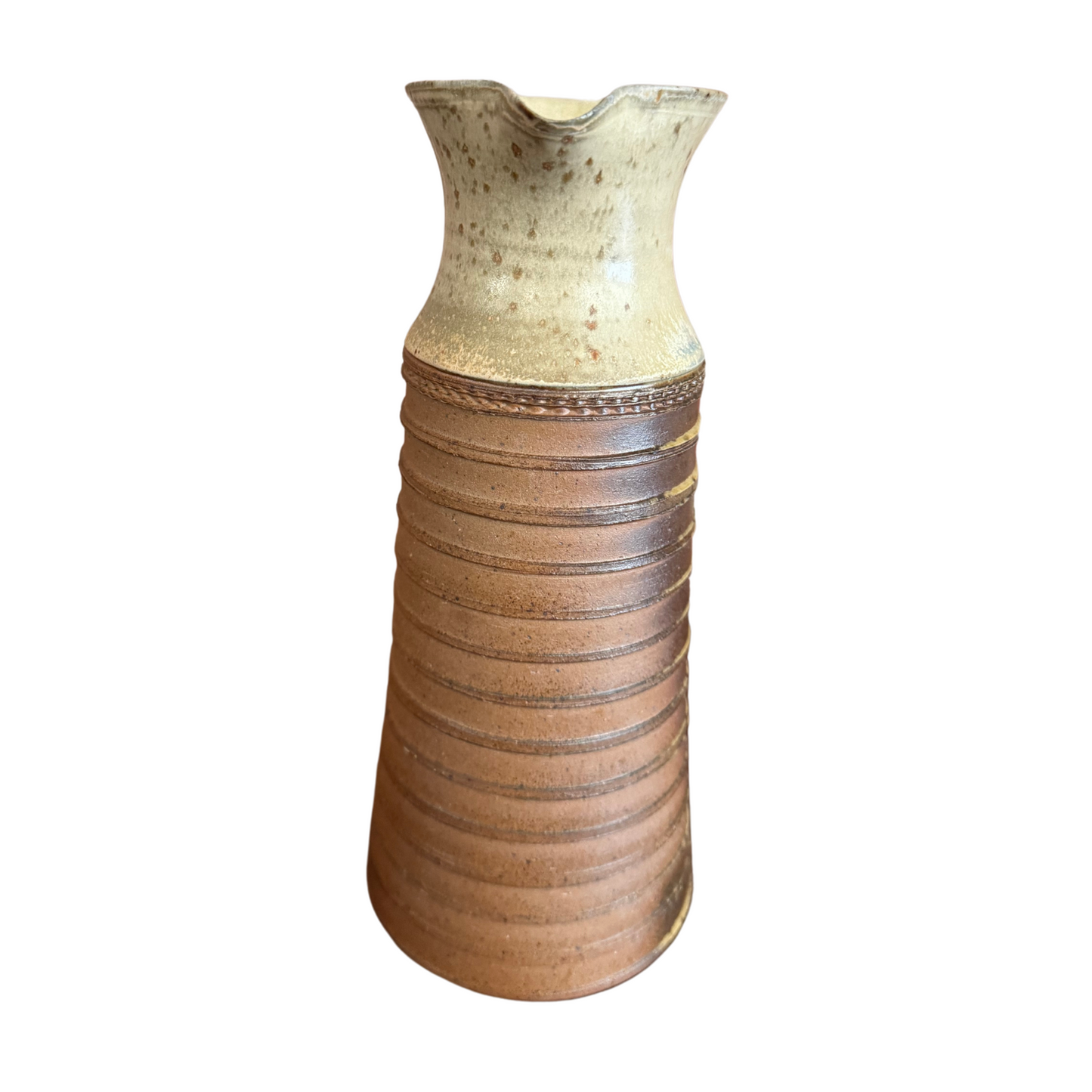Carmel and Brown Castof Pitcher