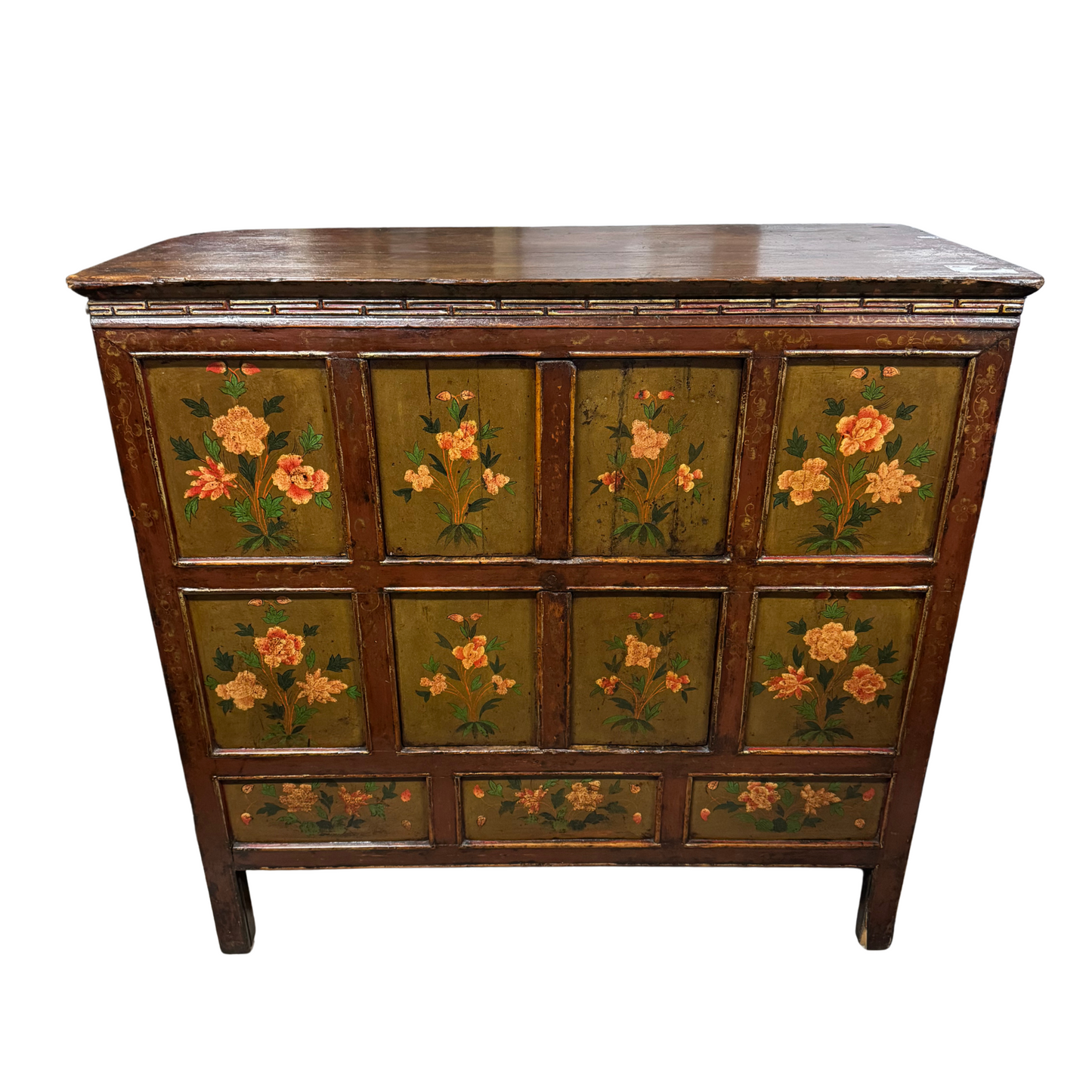Antique Floral Console