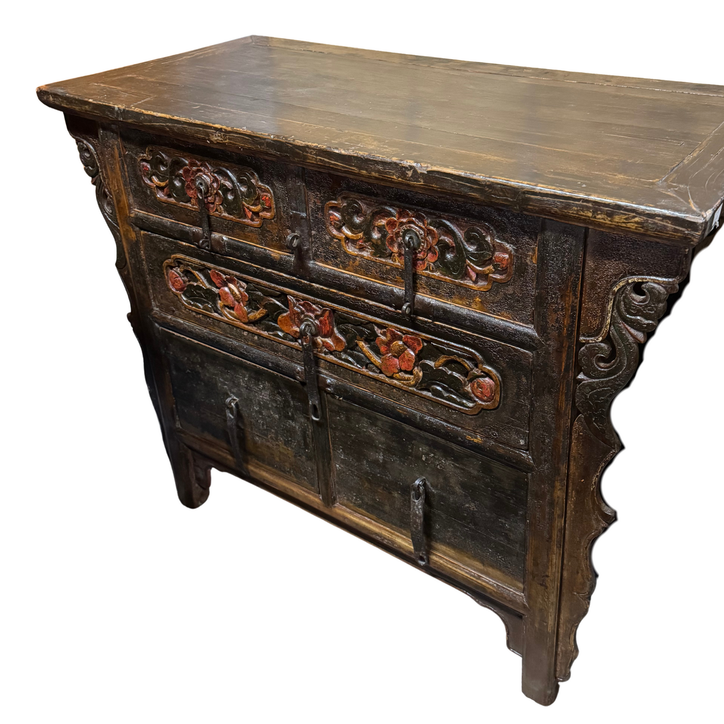 Black Chinese Armoire
