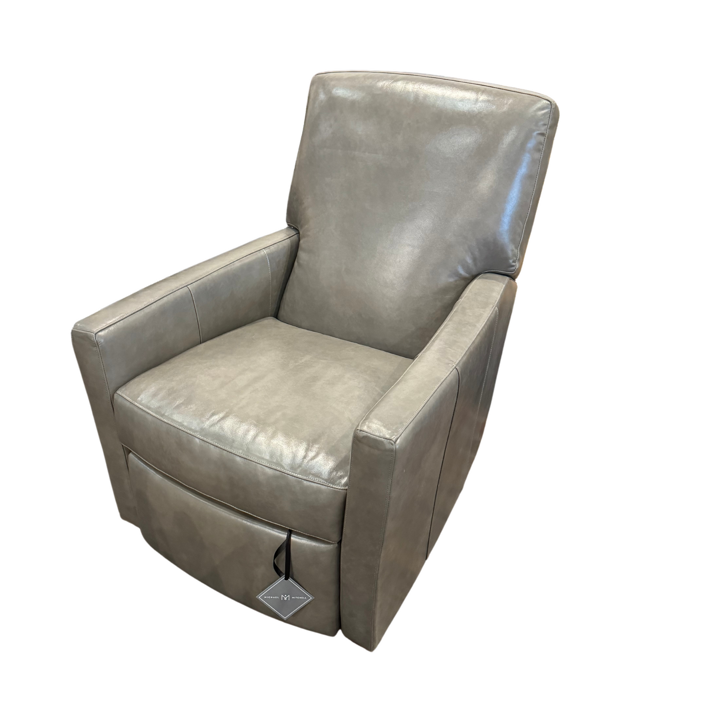 French Seam Recliner in Smokey Leather