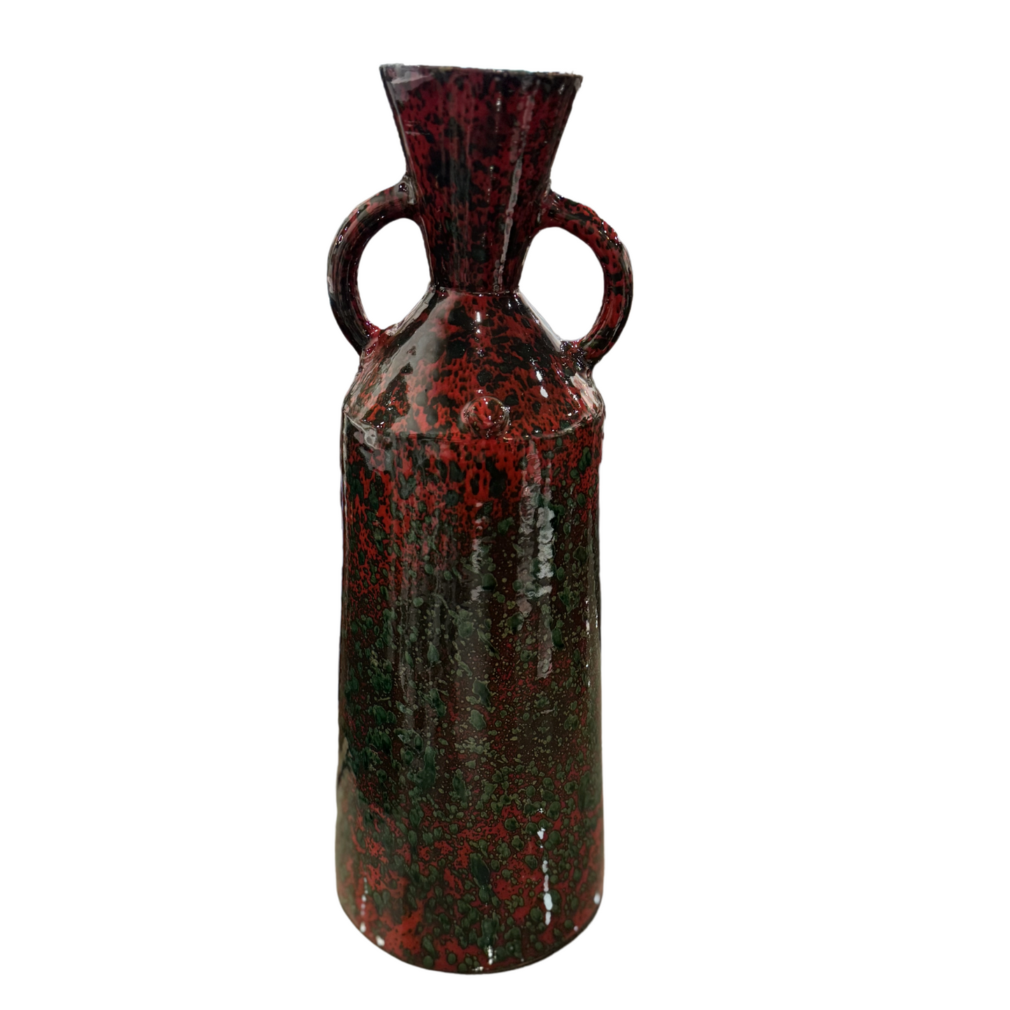 Moroccan Vase, Red Glaze