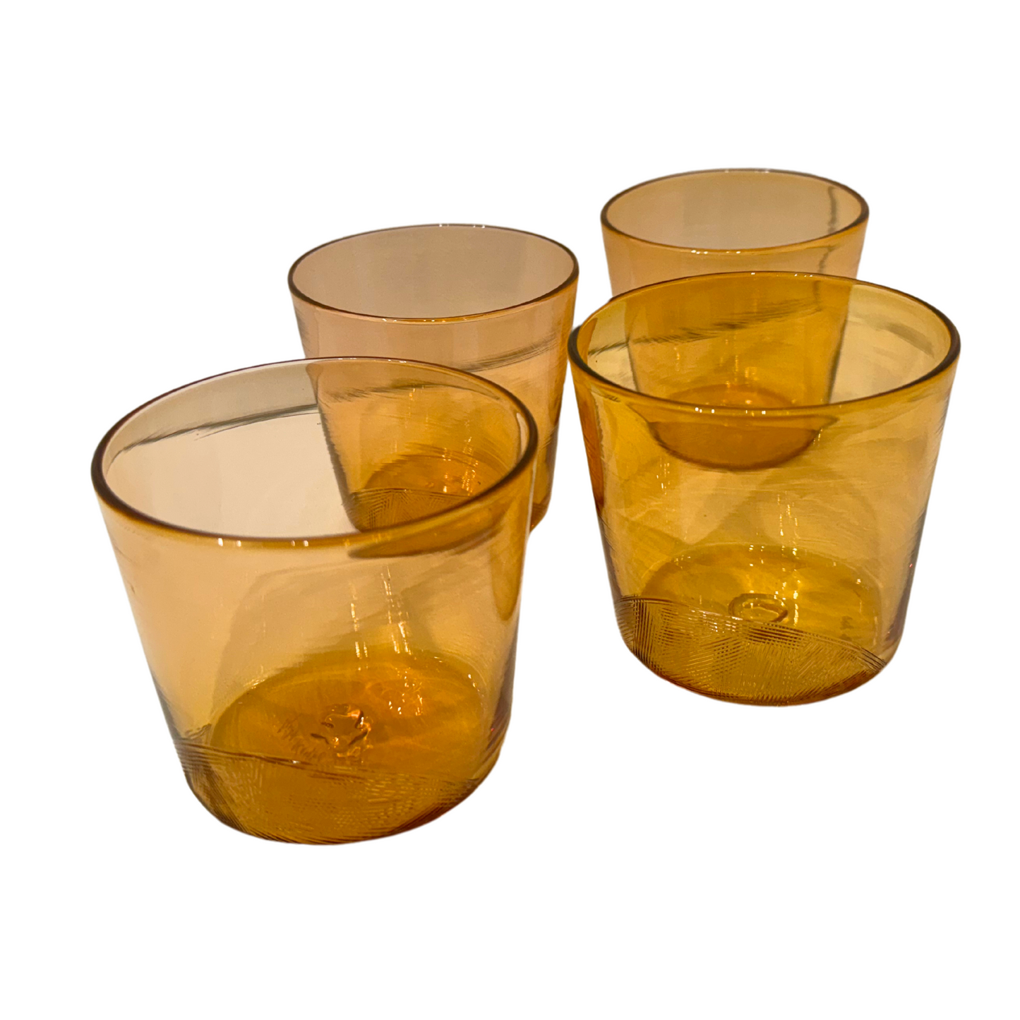 Hand Blown Glasses, Set of 4, Aurora