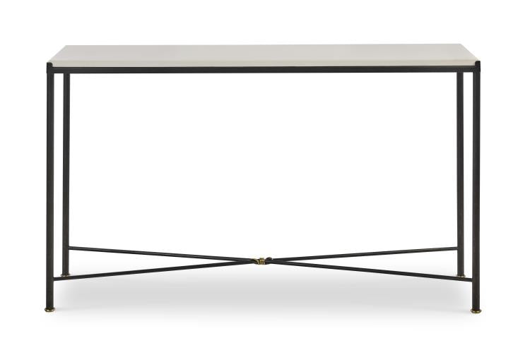 Greek Limestone and Brass Console Table
