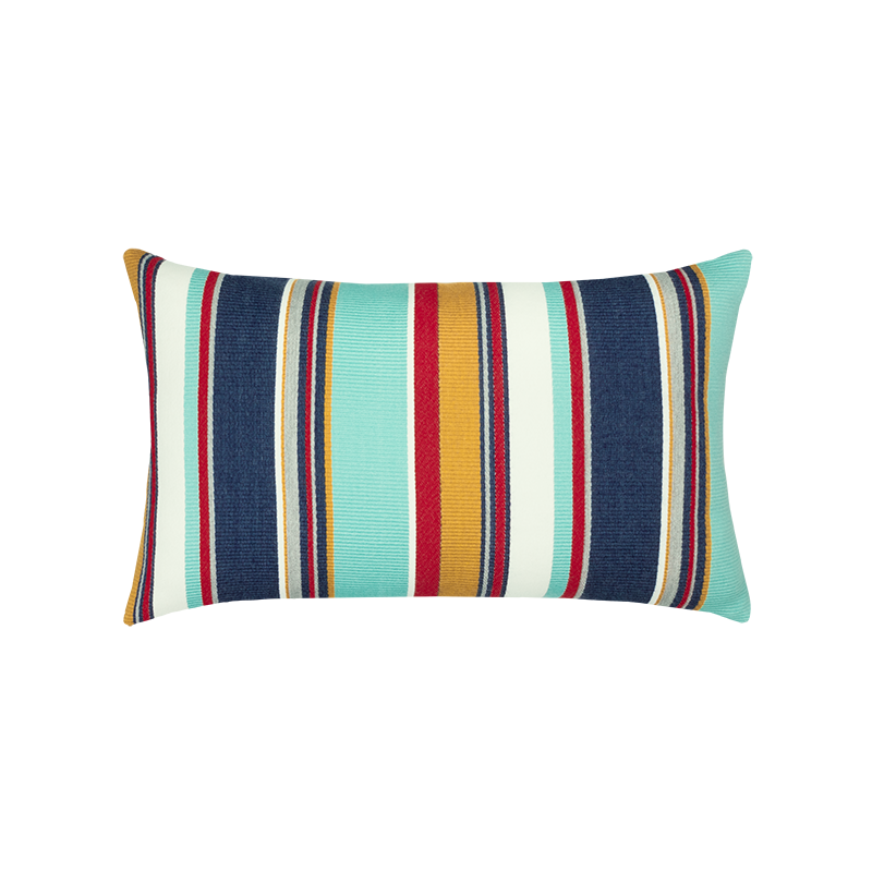 Outdoor Lumbar Pillow in Sicily Stripe