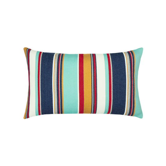Outdoor Lumbar Pillow in Sicily Stripe