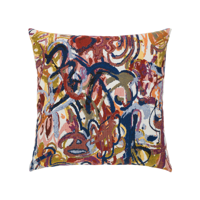 Outdoor Throw Pillow in Graffiti