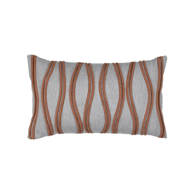 Outdoor Lumbar in Ripple Sienna with Faux Down Insert