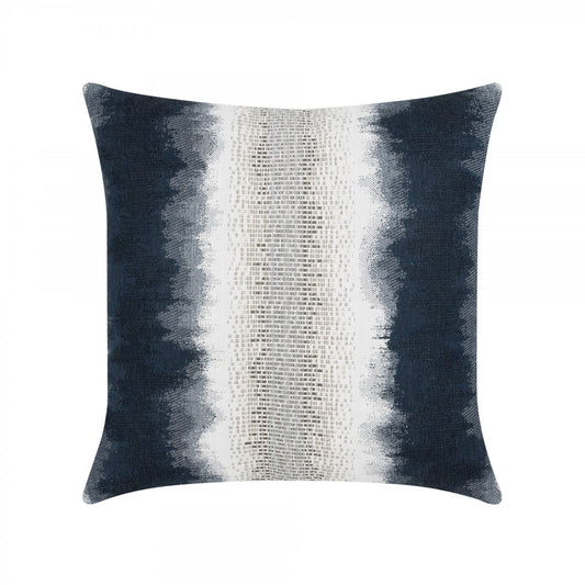 Outdoor Pillow in Resilience Indigo with Faux Down Insert