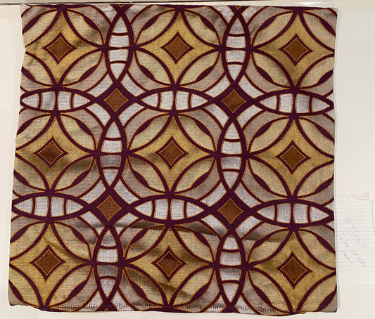 Overlapping Circles Pillow in Magenta