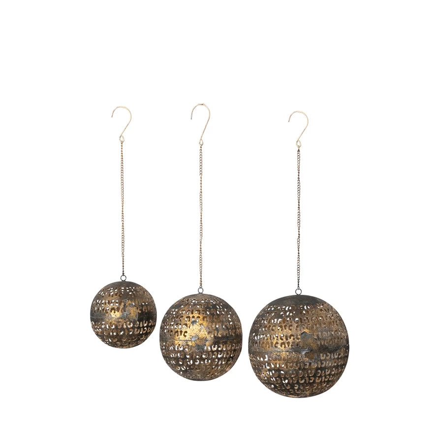 Cut-Out Metal Ball Ornament
