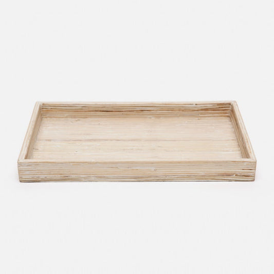 Bleached Rattan Tray