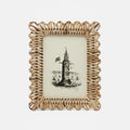 Scalloped Bamboo Cane Frame, 5x7