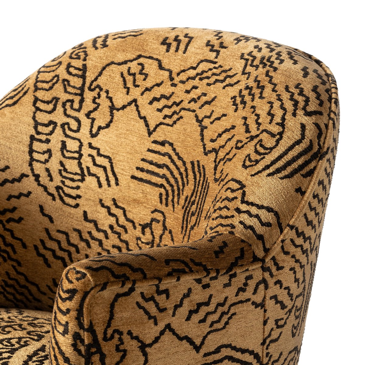 Tibetan Drum Style Swivel Chair