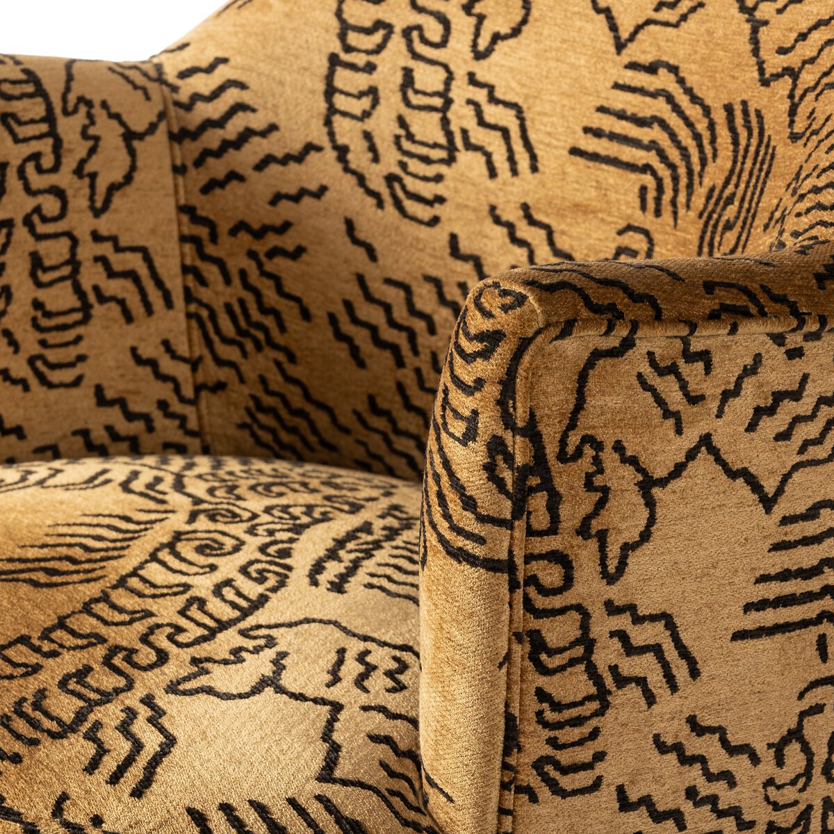Tibetan Drum Style Swivel Chair