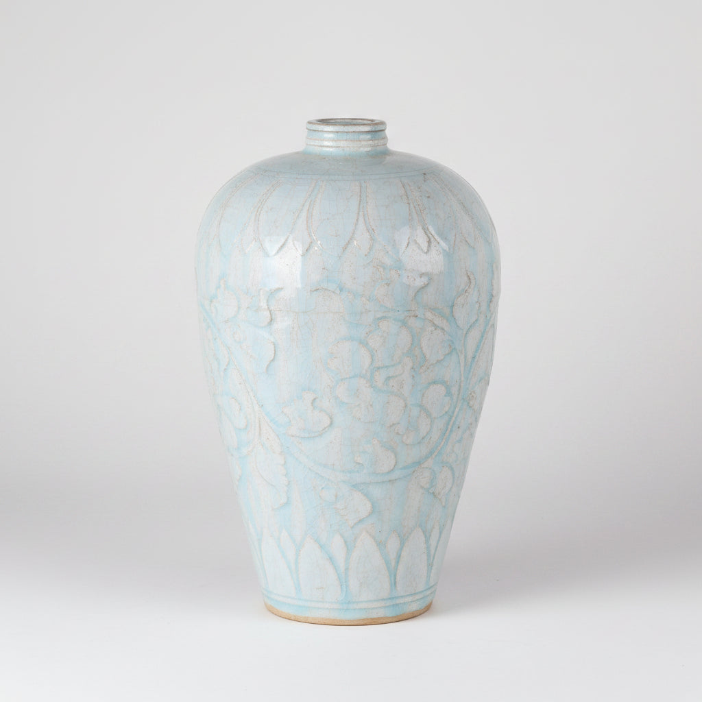 Pale Celadon Glazed Vases