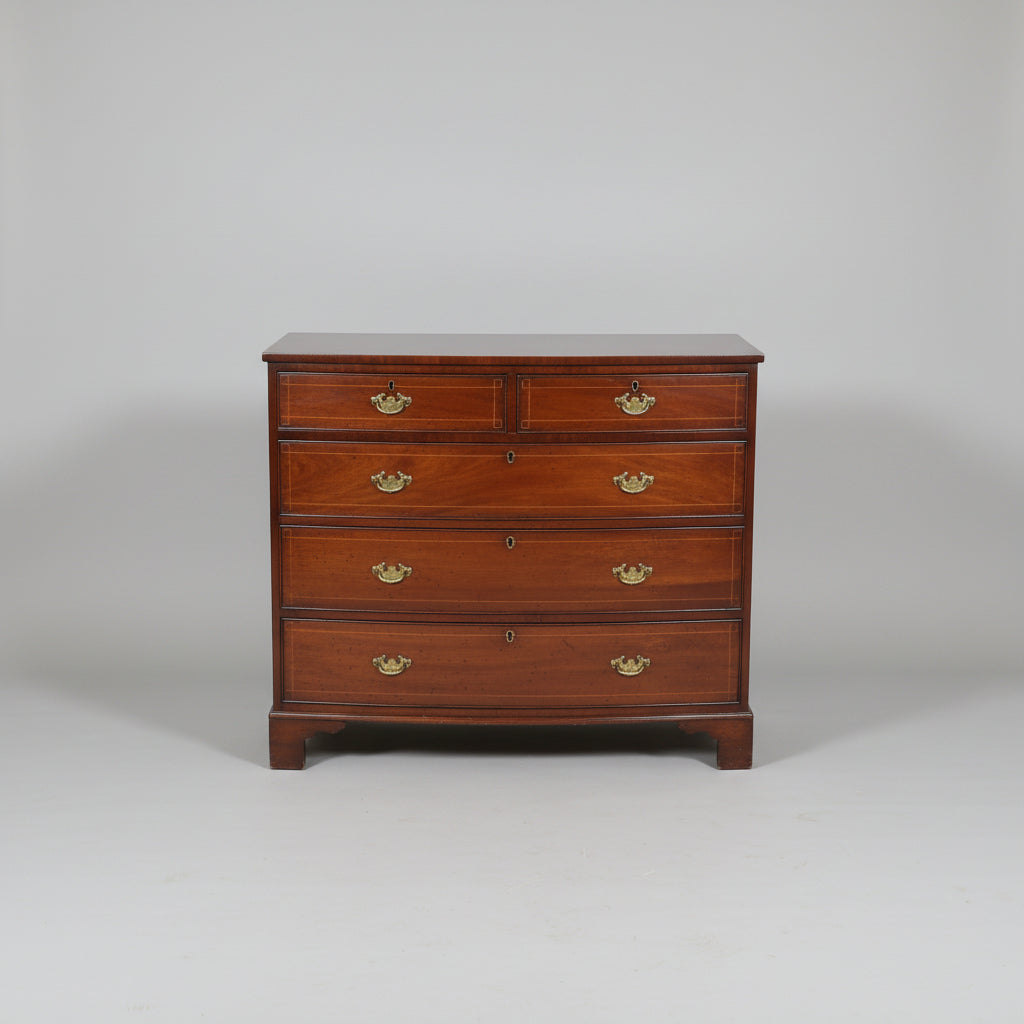 Polished Mahogany Bowfront Cod, 1790