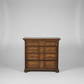 Period Oak Chest with Applied Moulded Decoration, 1650's