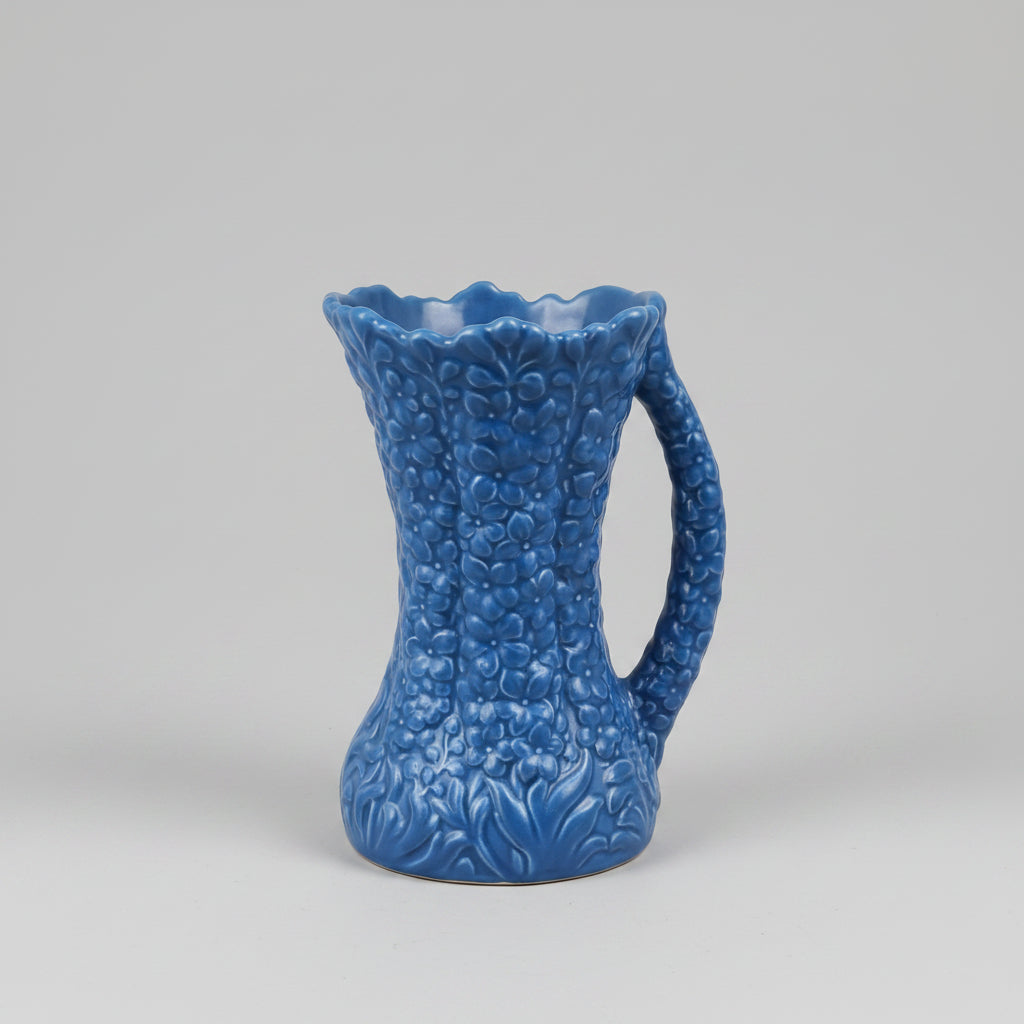 Floral Blue Pitcher