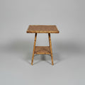 2 Tier Square Bamboo Table