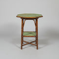 Painted Green Bamboo Table