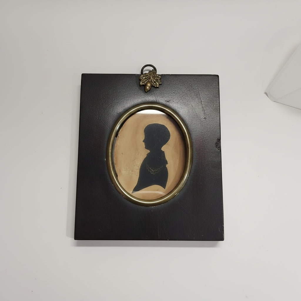 Silhouette in Ebonised Frame, 1890