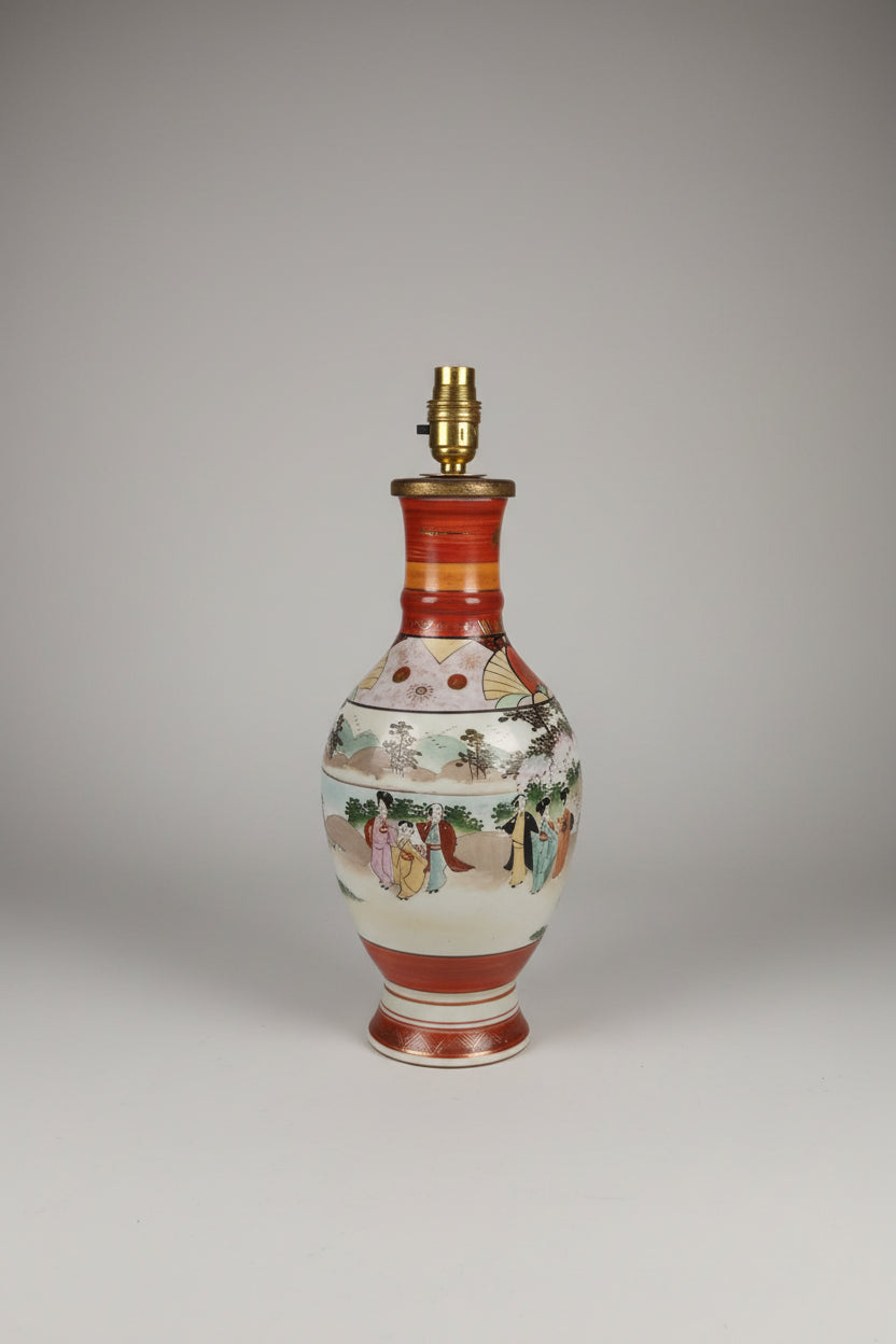 Mejji Period Kutani Vase Lamp