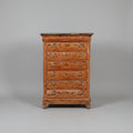 French Painted Tall Chest Circa 1880